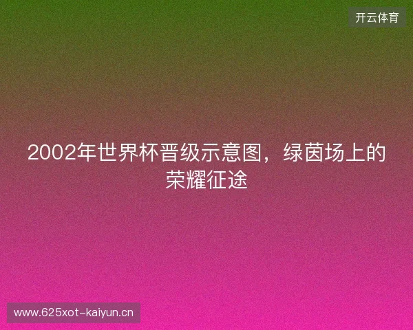 2002年世界杯晋级示意图，绿茵场上的荣耀征途